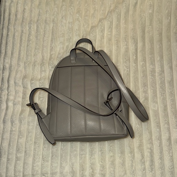 Michael Kors Light Gray Studded Backpack - Picture 2 of 7